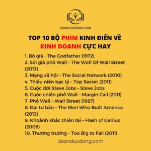 TOP 10 BỘ PHIM KINH ĐIỂN VỀ KINH DOANH CỰC HAY