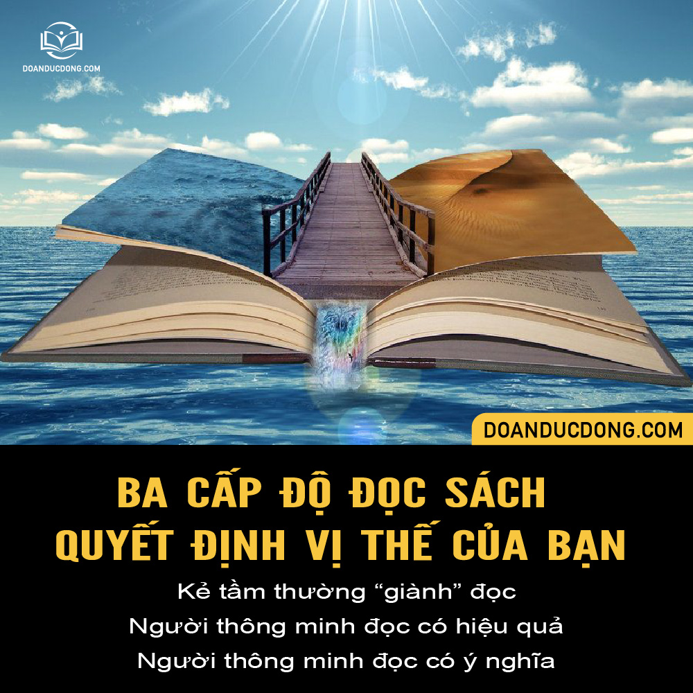 BA CẤP ĐỘ ĐỌC SÁCH QUYẾT ĐỊNH VỊ THẾ CỦA BẠN
