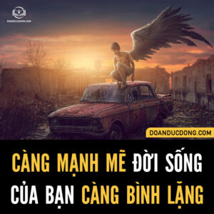 BẠN CÀNG MẠNH MẼ ĐỜI SỐNG CỦA BẠN CÀNG BÌNH LẶNG