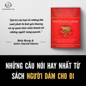 Những câu nói hay từ sách người dám cho đi