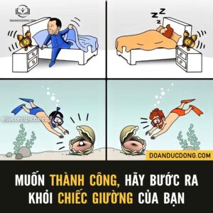 Muốn thành công hãy bước ra khỏi chiếc giường của bạn